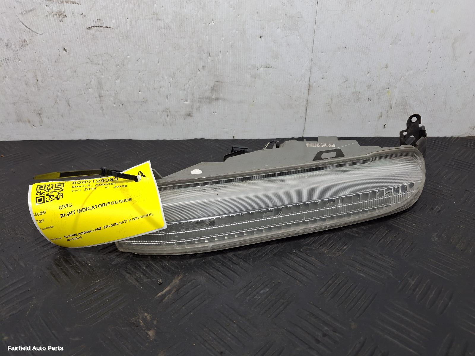 2012-2015 Honda Civic Right Indicator Fog Side