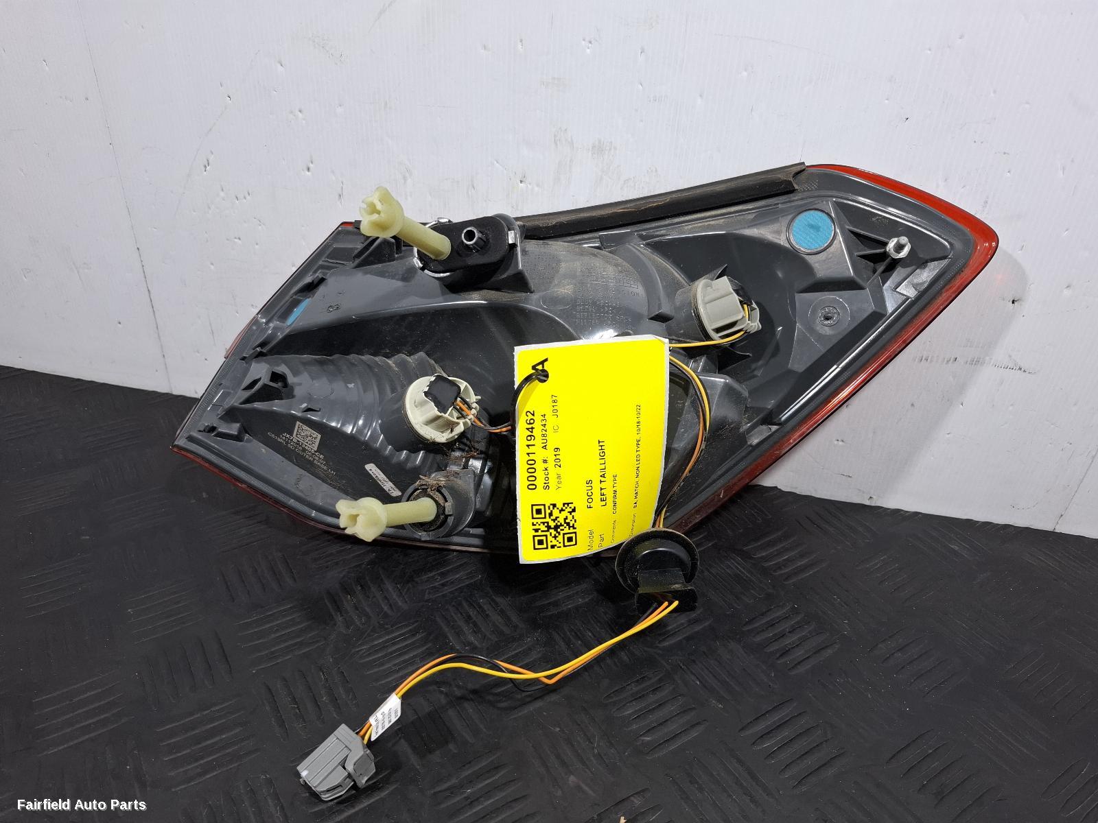 2018-2022 Ford Focus Left Taillight