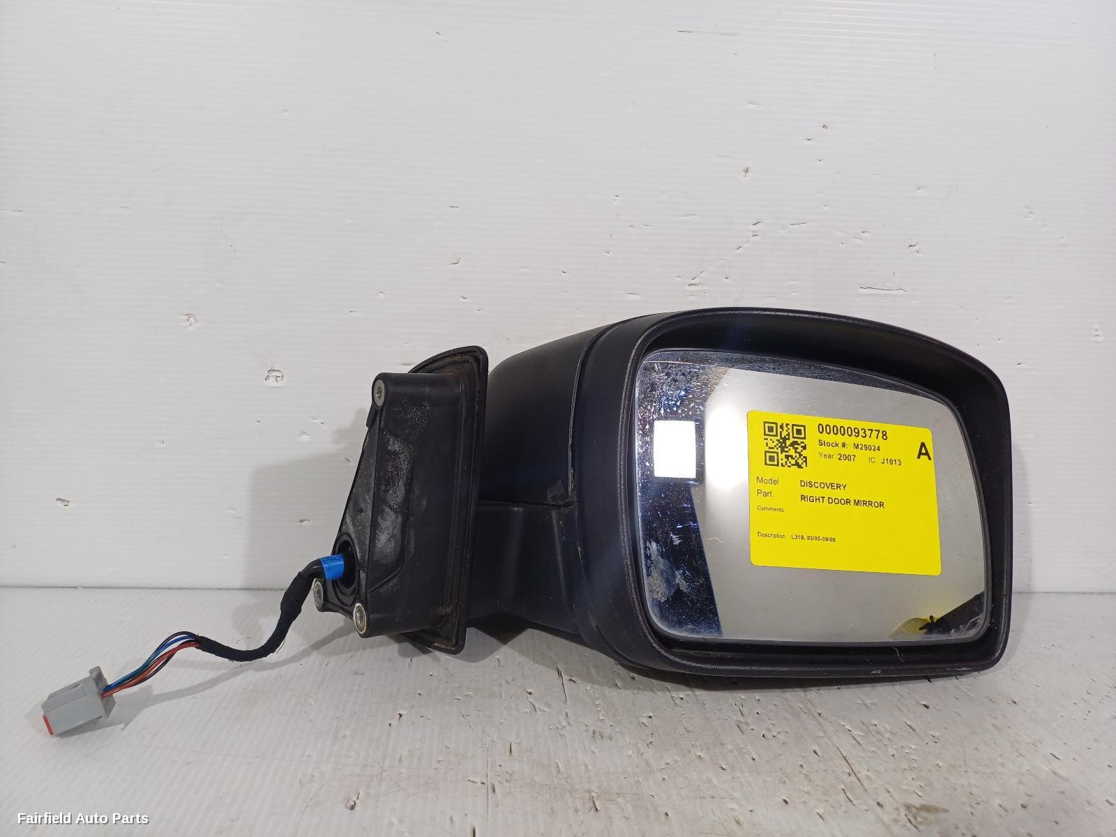 2005-2009 Land Rover Discovery Right Door Mirror