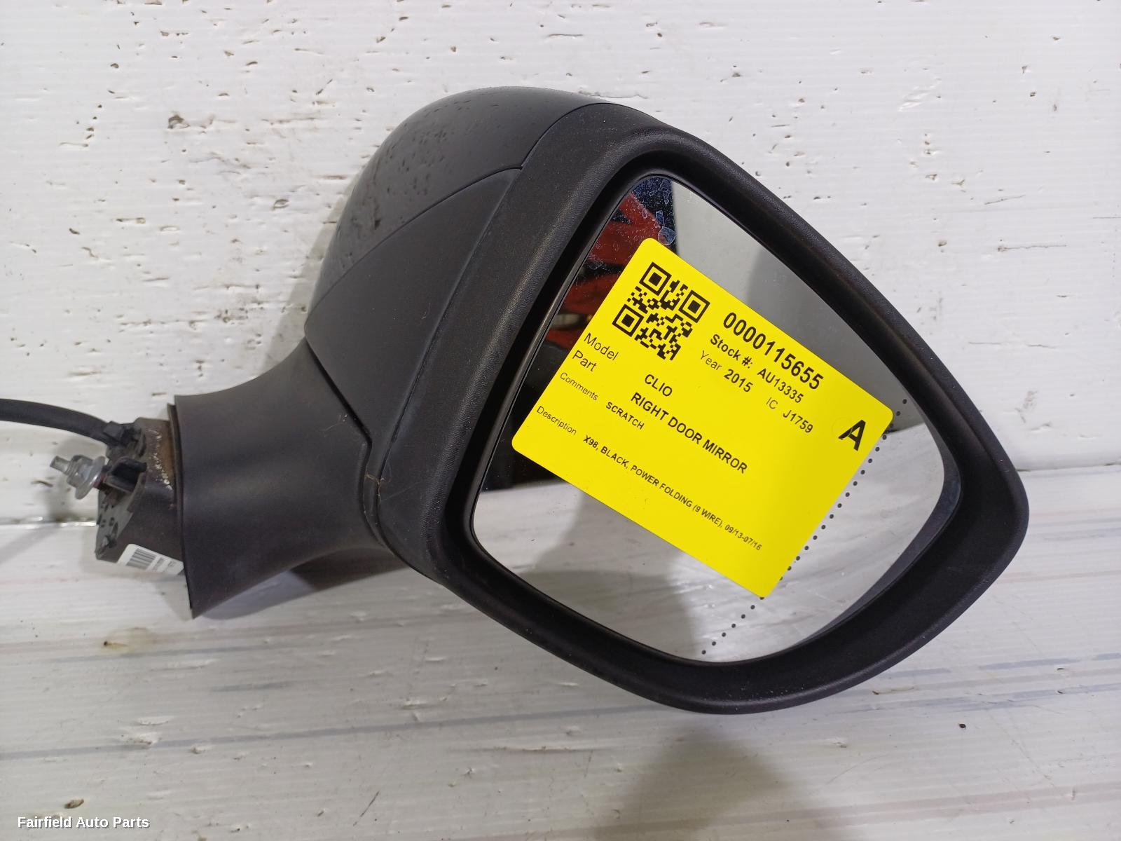 2013-2016 Renault Clio Right Door Mirror