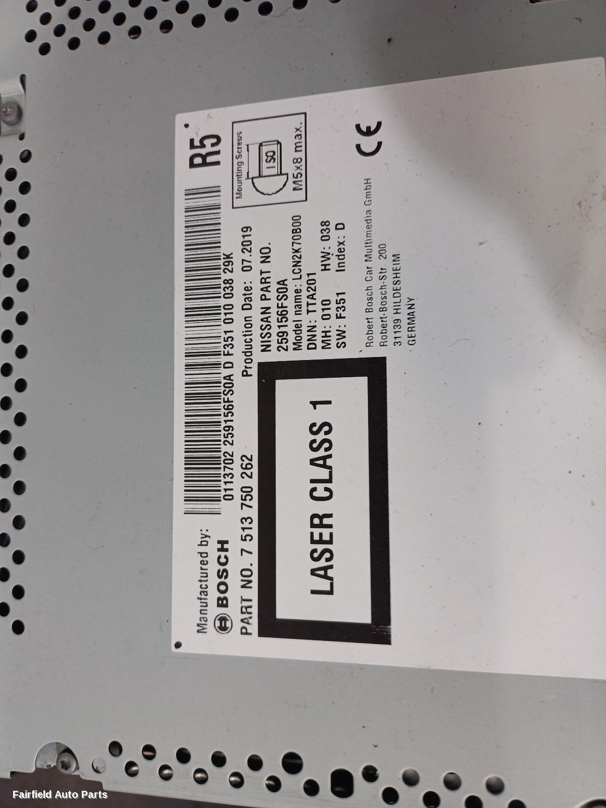 2014-2020 Nissan Xtrail Radio Cd Dvd Sat Tv