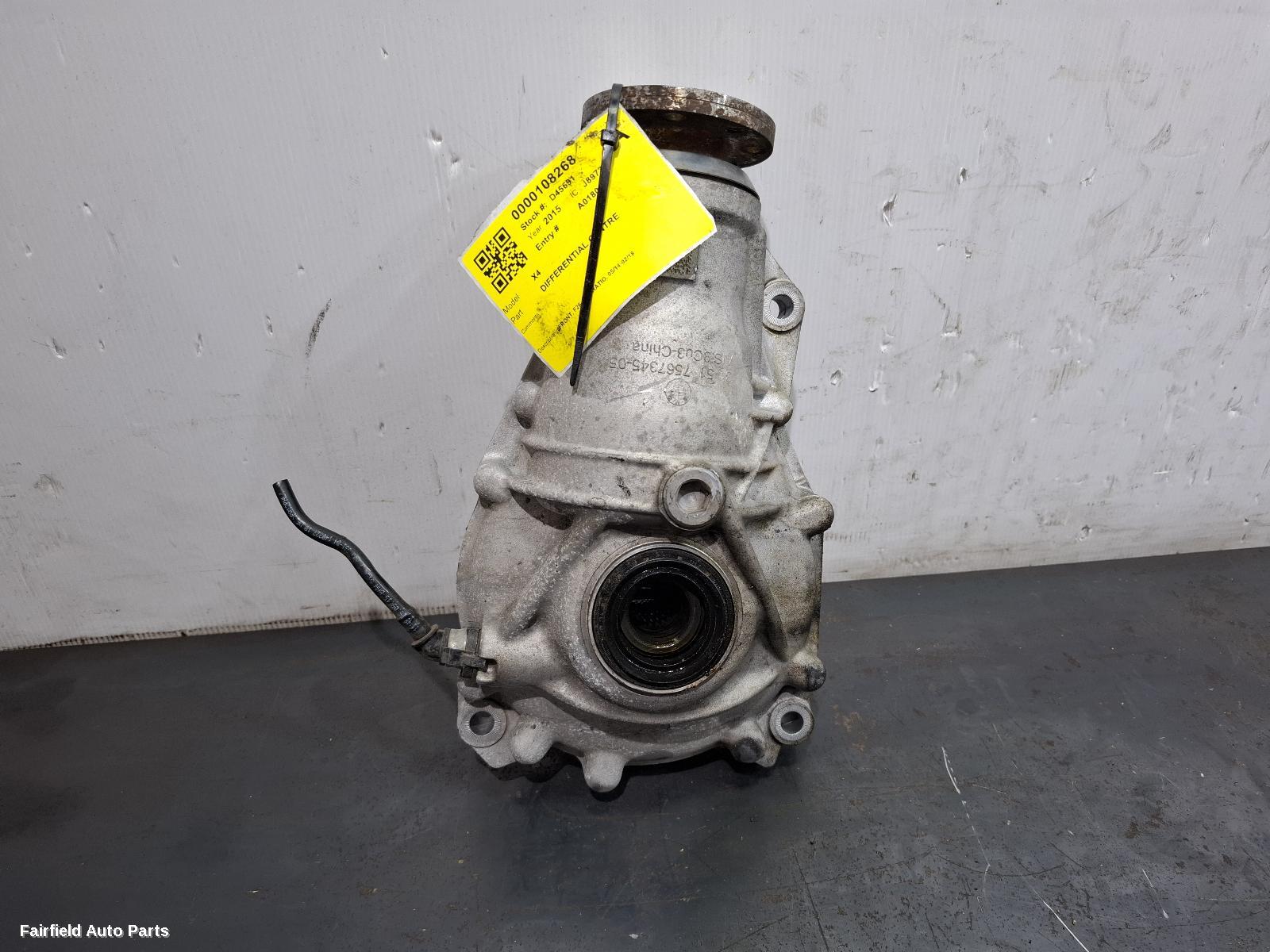 2014-2018 Bmw X4 Differential Centre