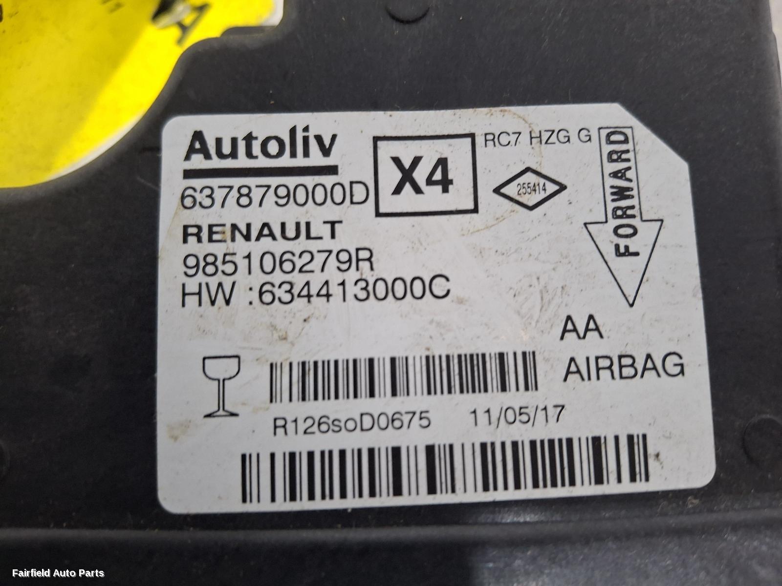 2016-2026 Renault Kaleos Airbag Module Sensor