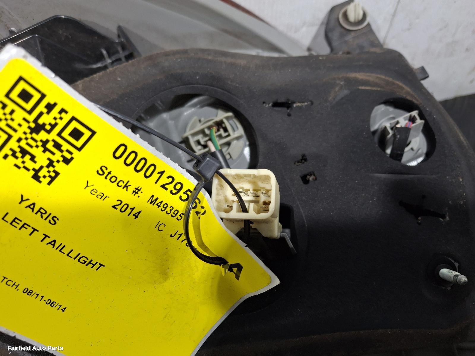2011-2014 Toyota Yaris Left Taillight
