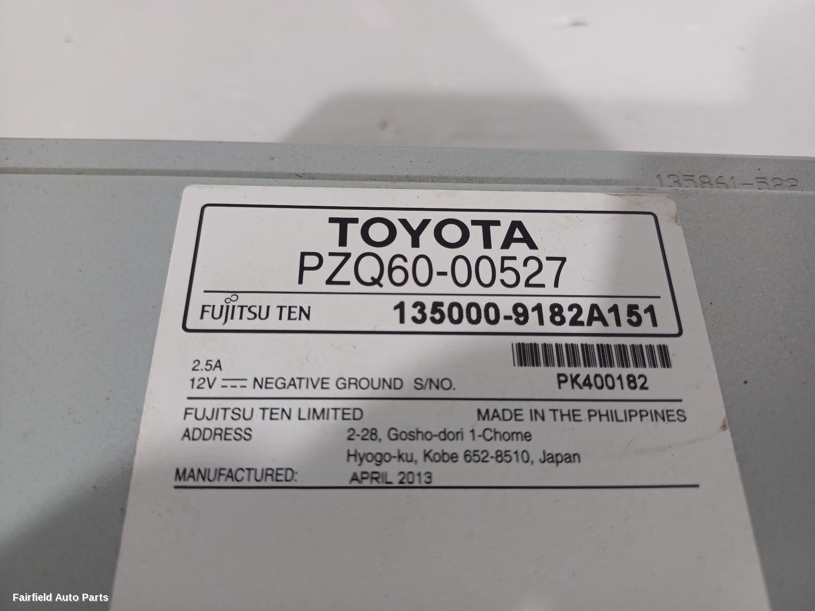 2011-2019 Toyota Yaris Radio Cd Dvd Sat Tv