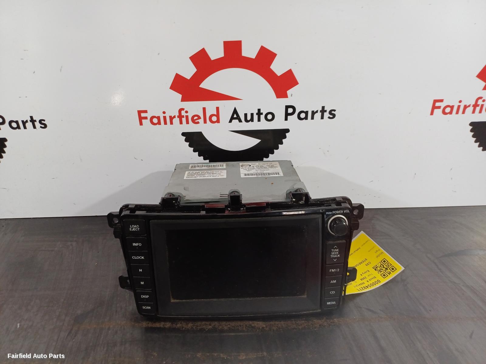 2007-2009 Mazda Cx9 Radio Cd Dvd Sat Tv