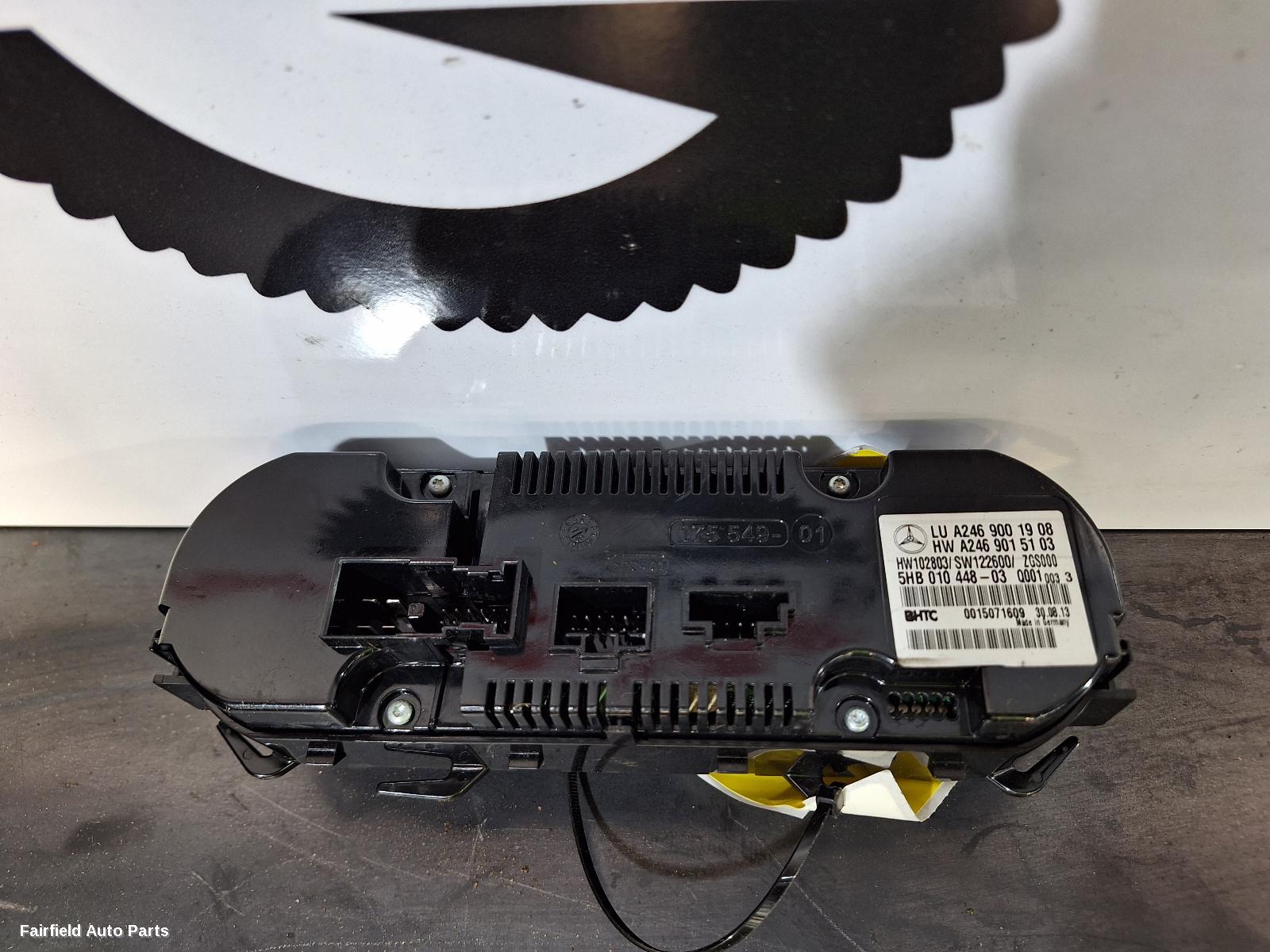 2012-2018 Mercedes A Class Heater Ac Controls