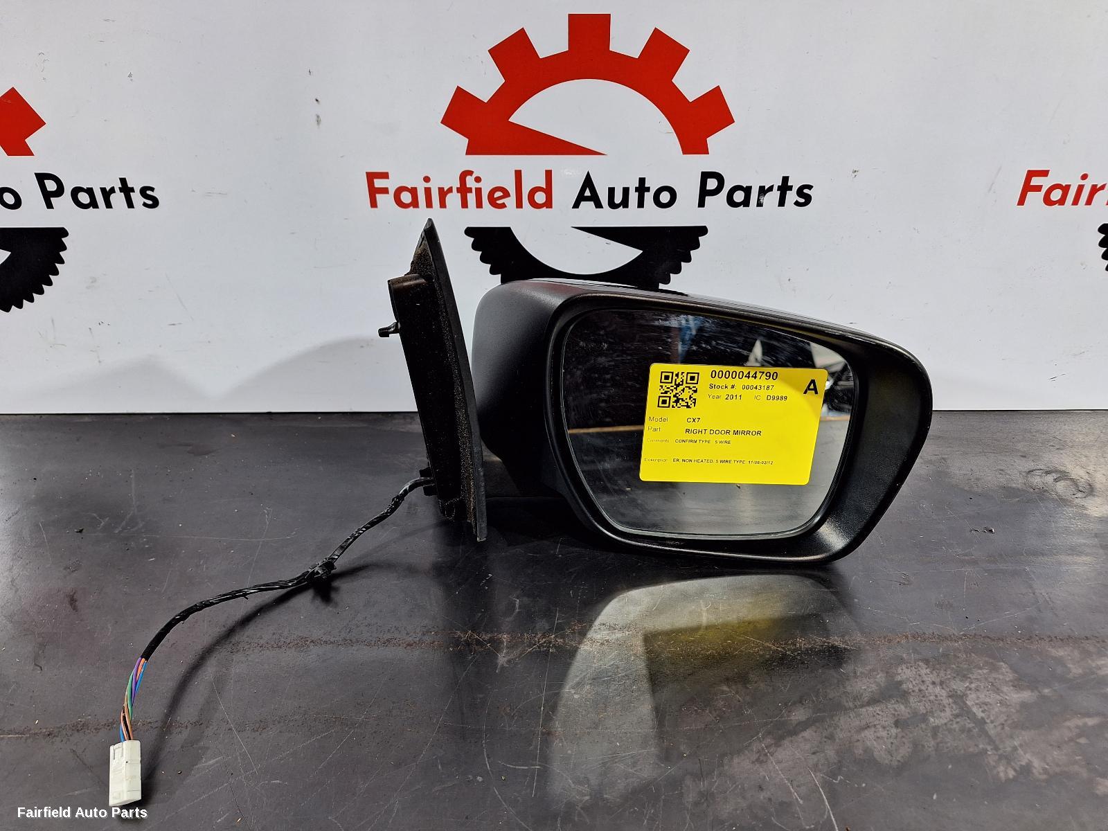2006-2012 Mazda Cx7 Right Door Mirror