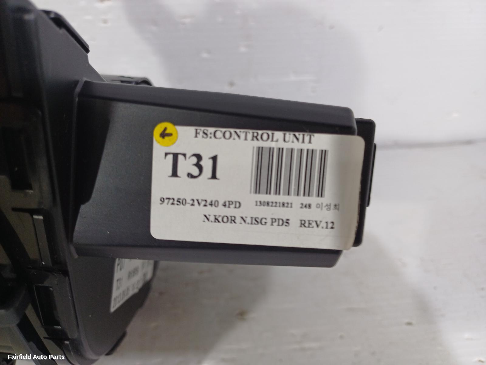 2011-2018 Hyundai Veloster Heater Ac Controls