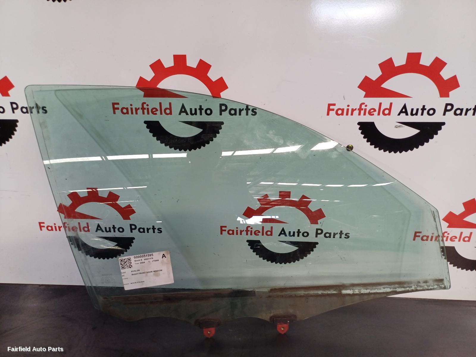 2000-2005 Toyota Avalon Right Front Door Window