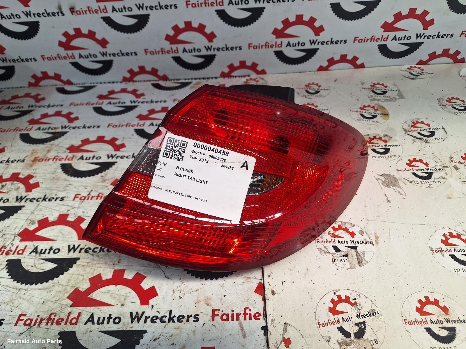 2011-2015 Mercedes B Class Right Taillight