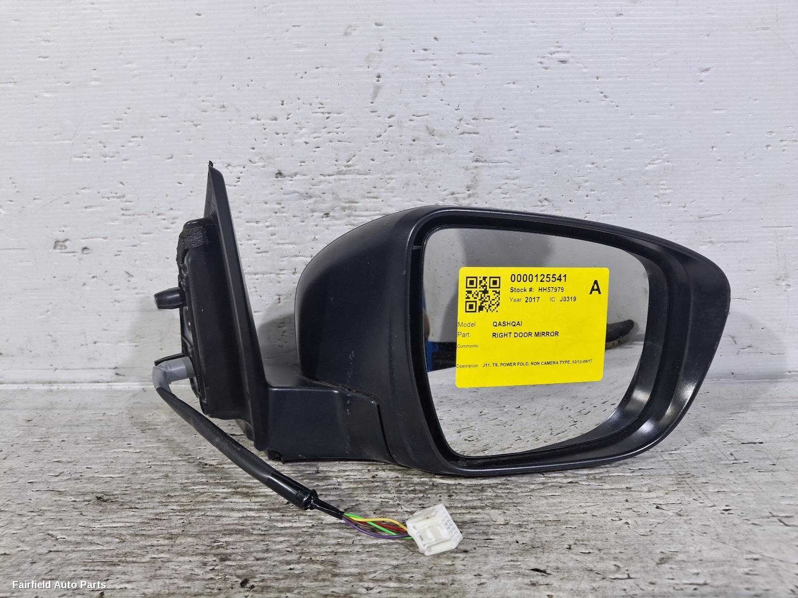 2013-2017 Nissan Qashqai Right Door Mirror