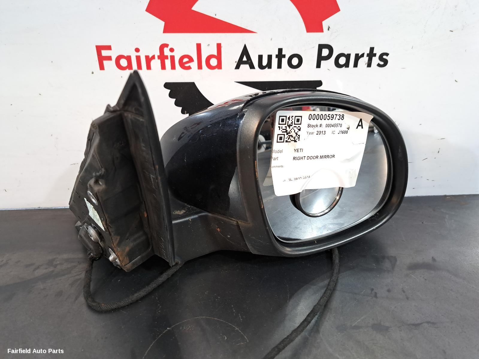 2011-2014 Skoda Yeti Right Door Mirror