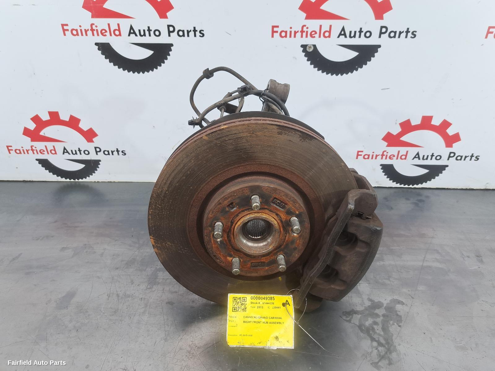 2015-2020 Kia Carnival/grand Carnival Right Front Hub Assembly