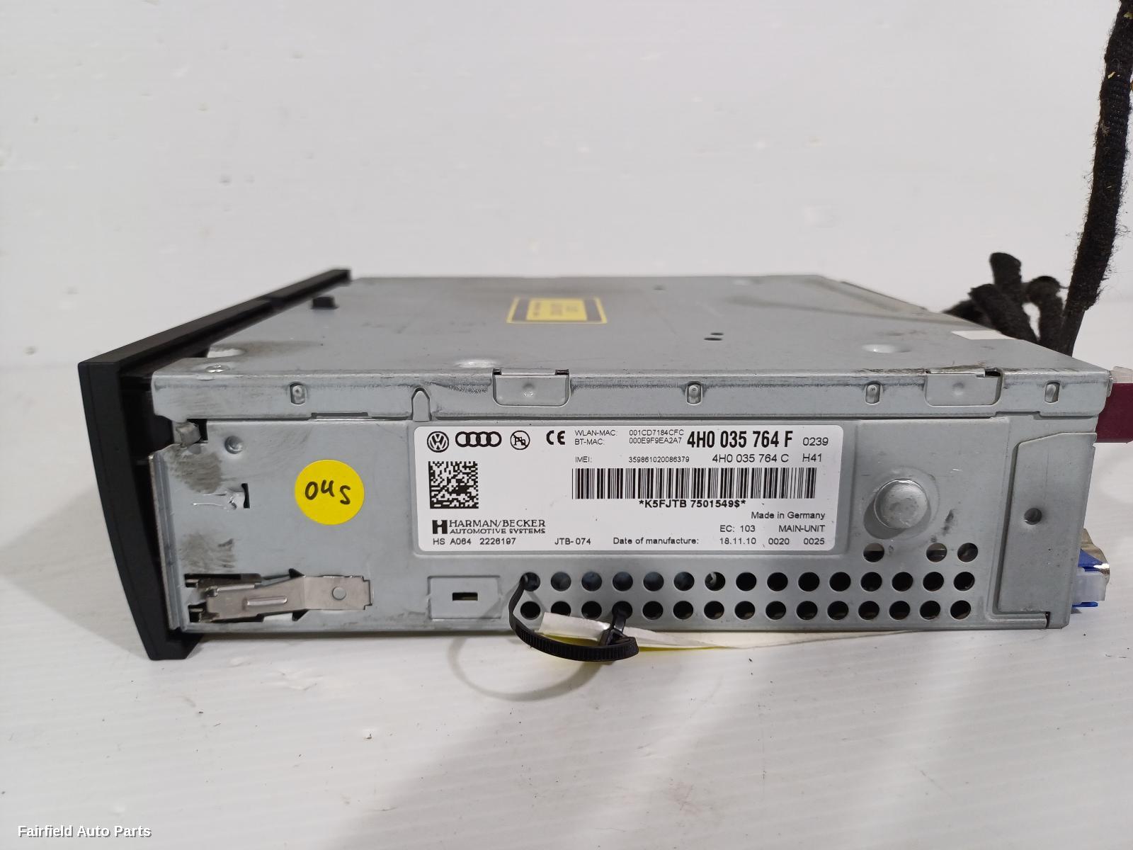 2010-2017 Audi A8 Radio Cd Dvd Sat Tv