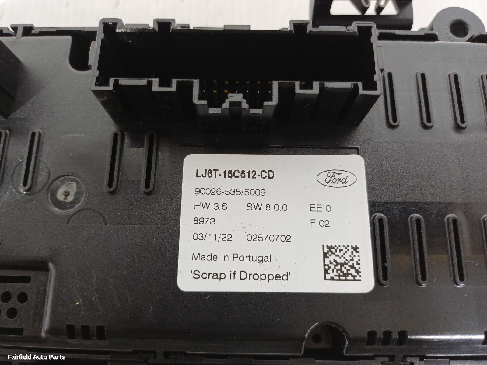 2020-2025 Ford Escape Heater Ac Controls