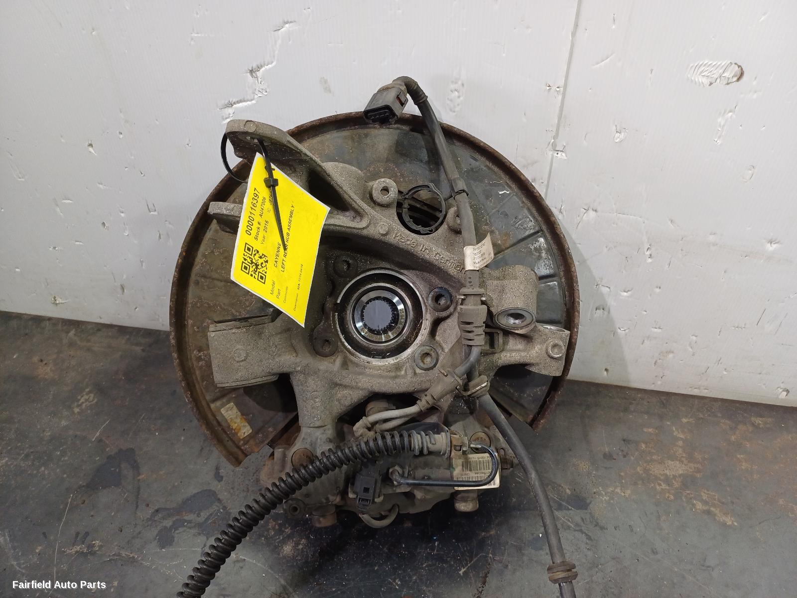 2014-2018 Porsche Cayenne Left Rear Hub Assembly