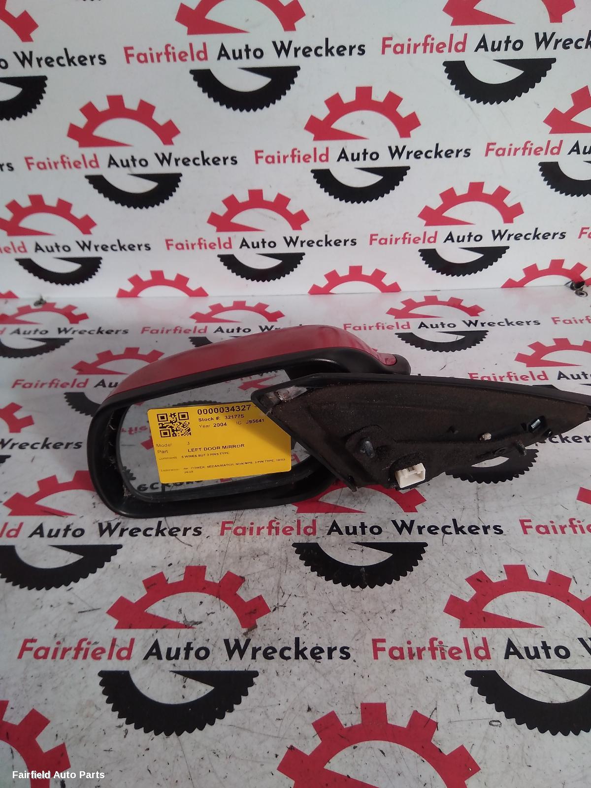 2003-2009 Mazda 3 Left Door Mirror