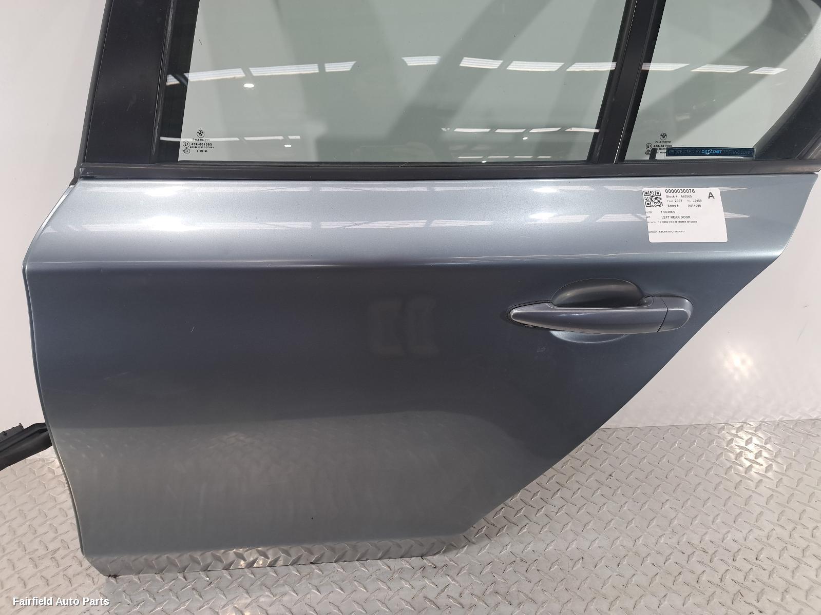 2004-2011 Bmw 1 Series Left Rear Door Sliding