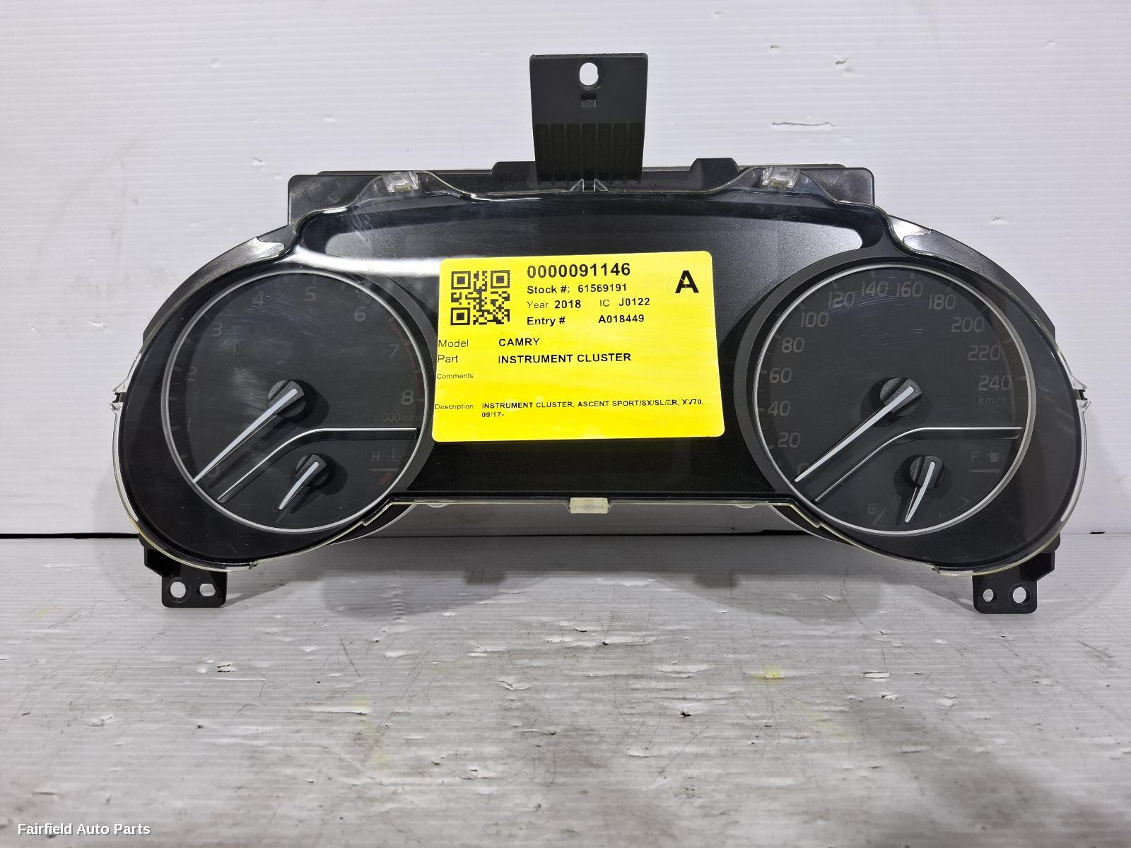 2017-2024 Toyota Camry Instrument Cluster