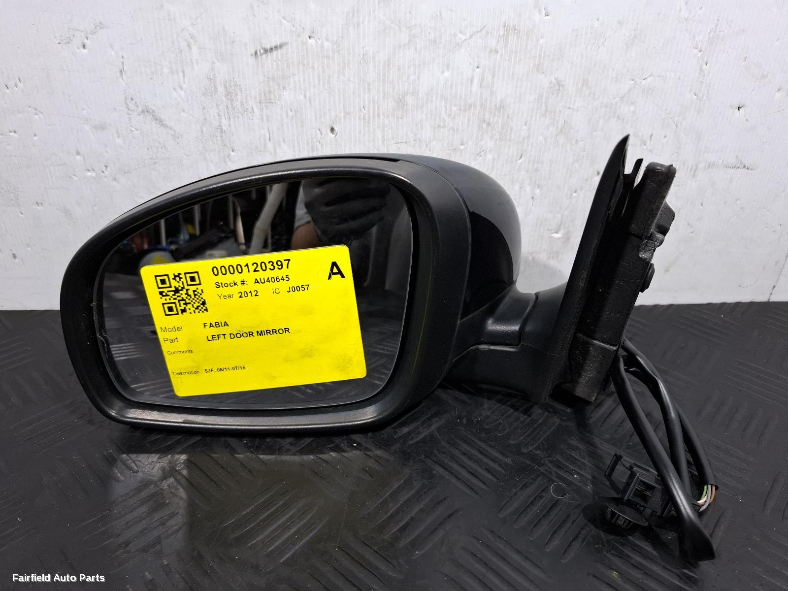 2011-2015 Skoda Fabia Left Door Mirror