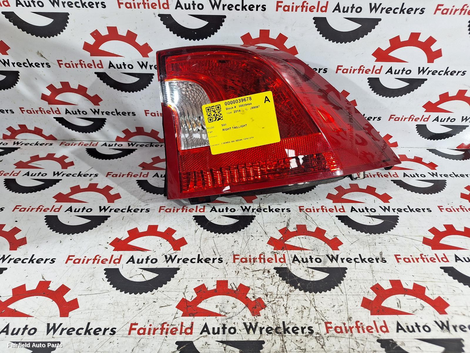 2010-2018 Volvo S60/v60 Right Taillight