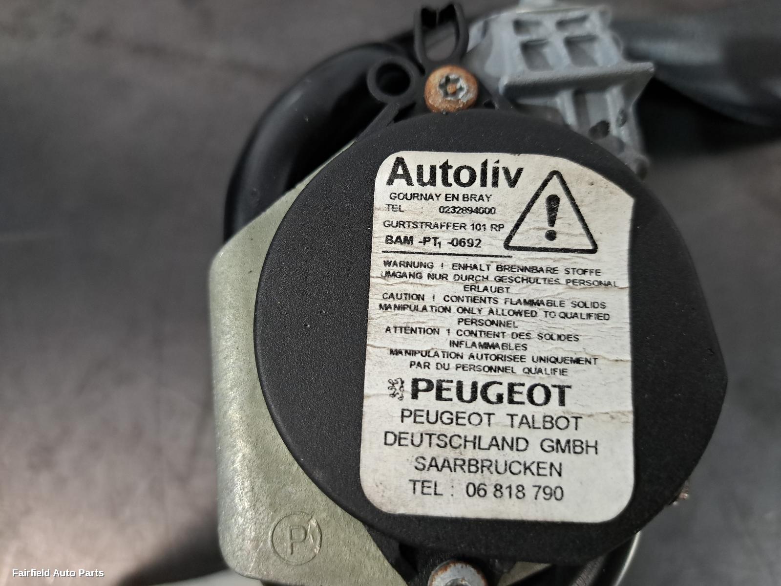 2011-2017 Peugeot 508 Seatbelt Stalk