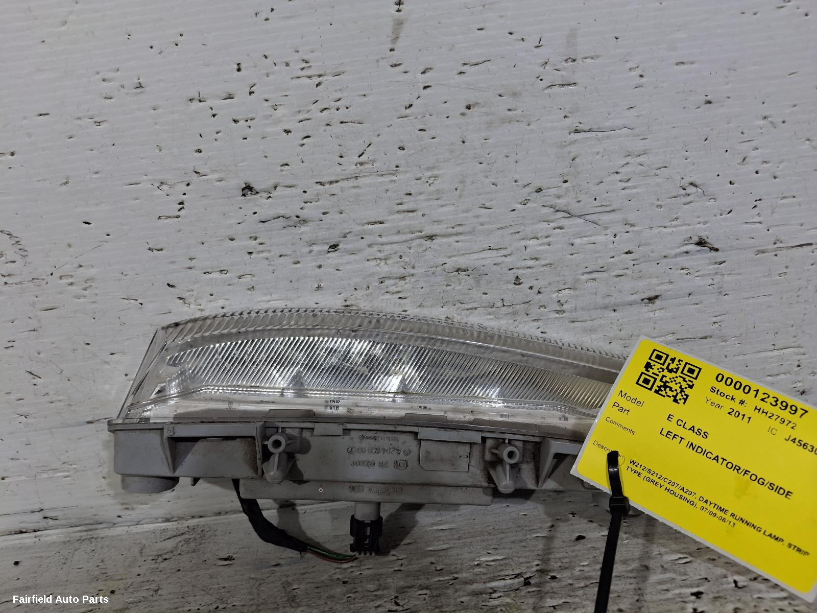 2009-2013 Mercedes E Class Left Indicator Fog Side