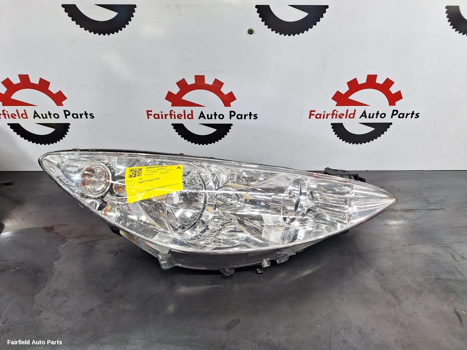 2007-2011 Peugeot 308 Right Headlamp