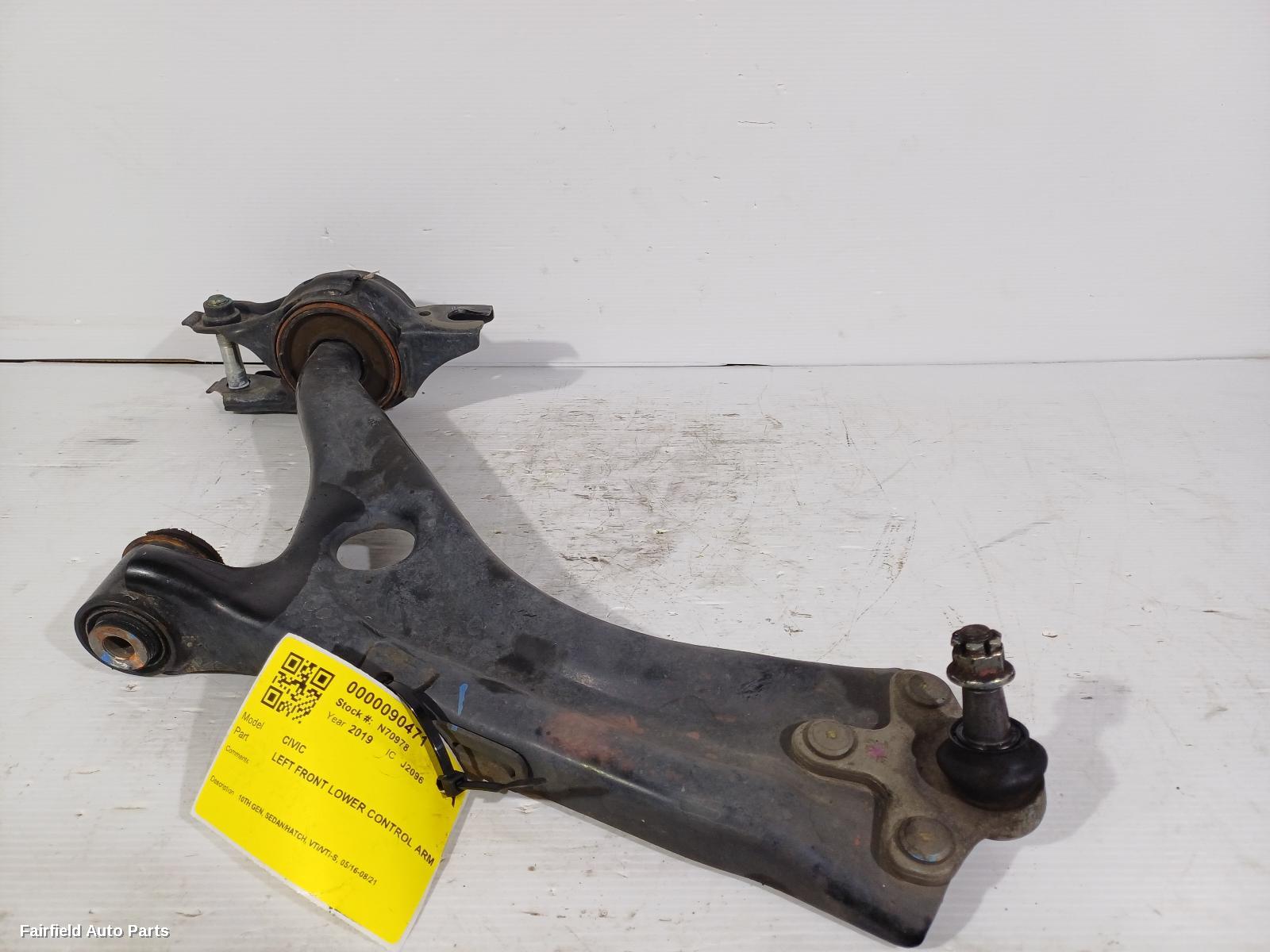 2016-2021 Honda Civic Left Front Lower Control Arm