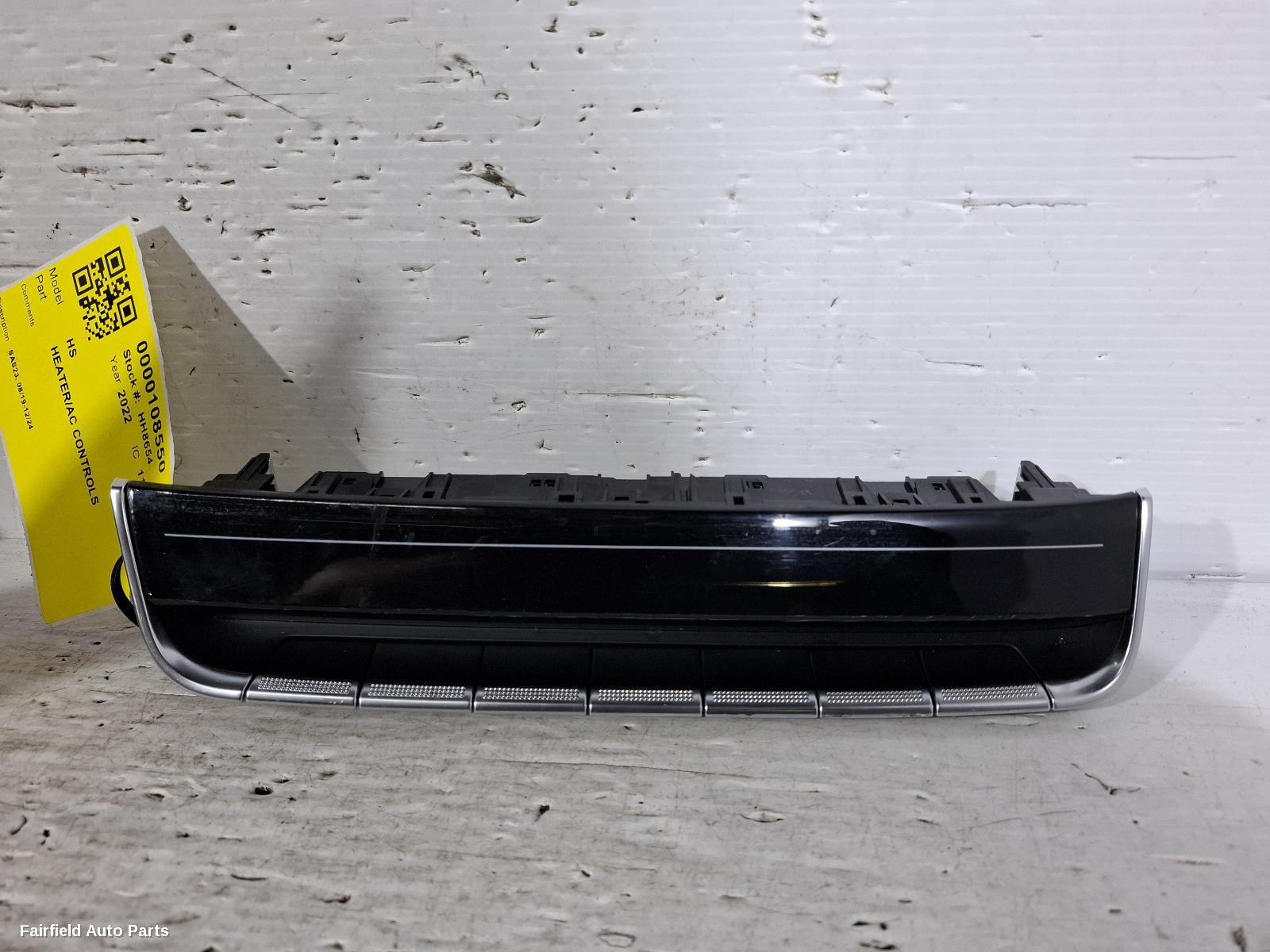 2019-2024 Mg Hs Heater Ac Controls