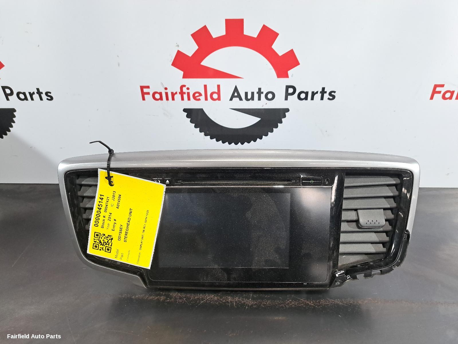 2014-2020 Honda Odyssey Radio Cd Dvd Sat Tv