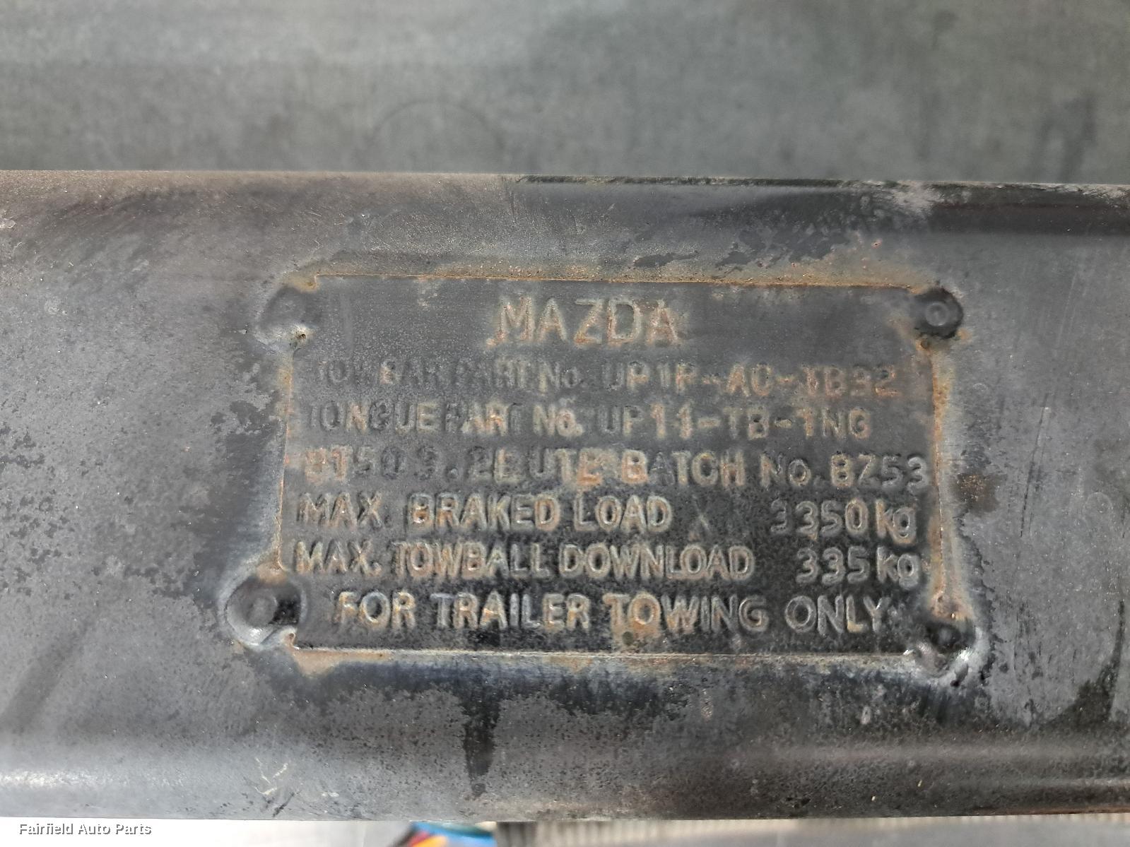 2011-2015 Mazda Bt50 Towbar