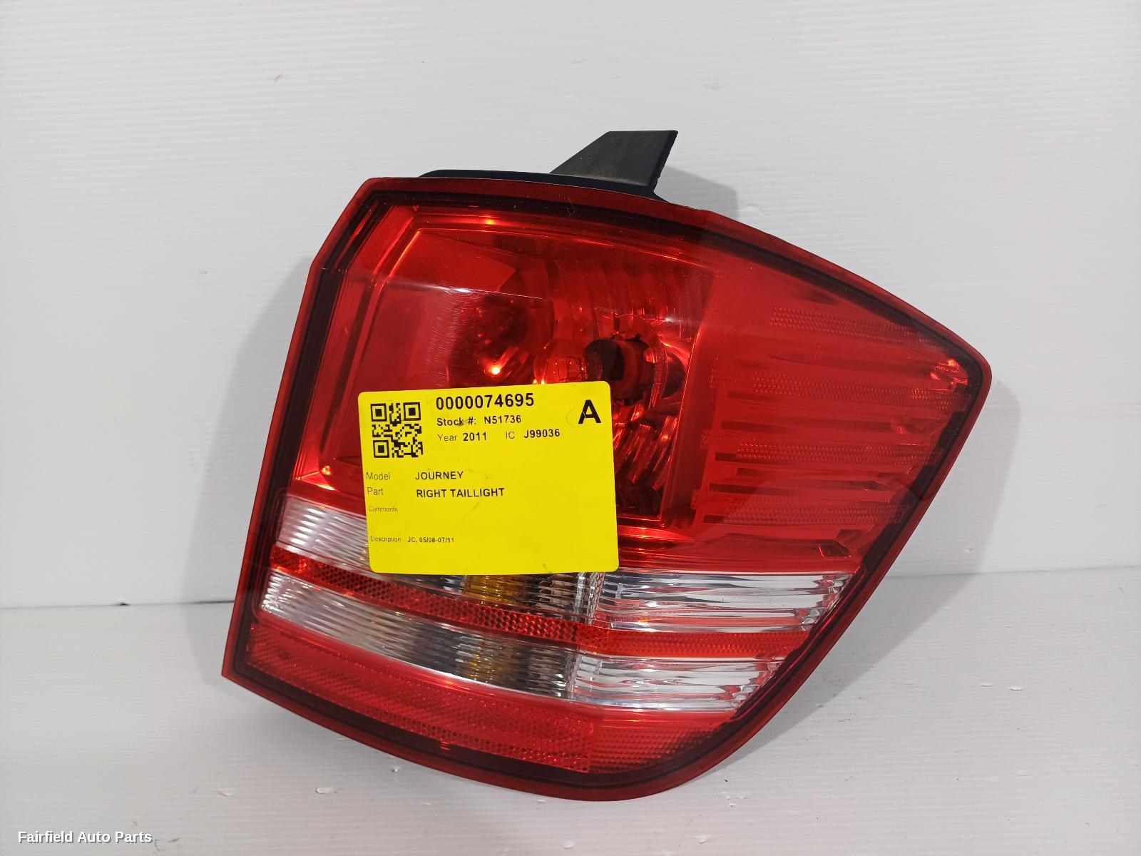 2008-2011 Dodge Journey Right Taillight