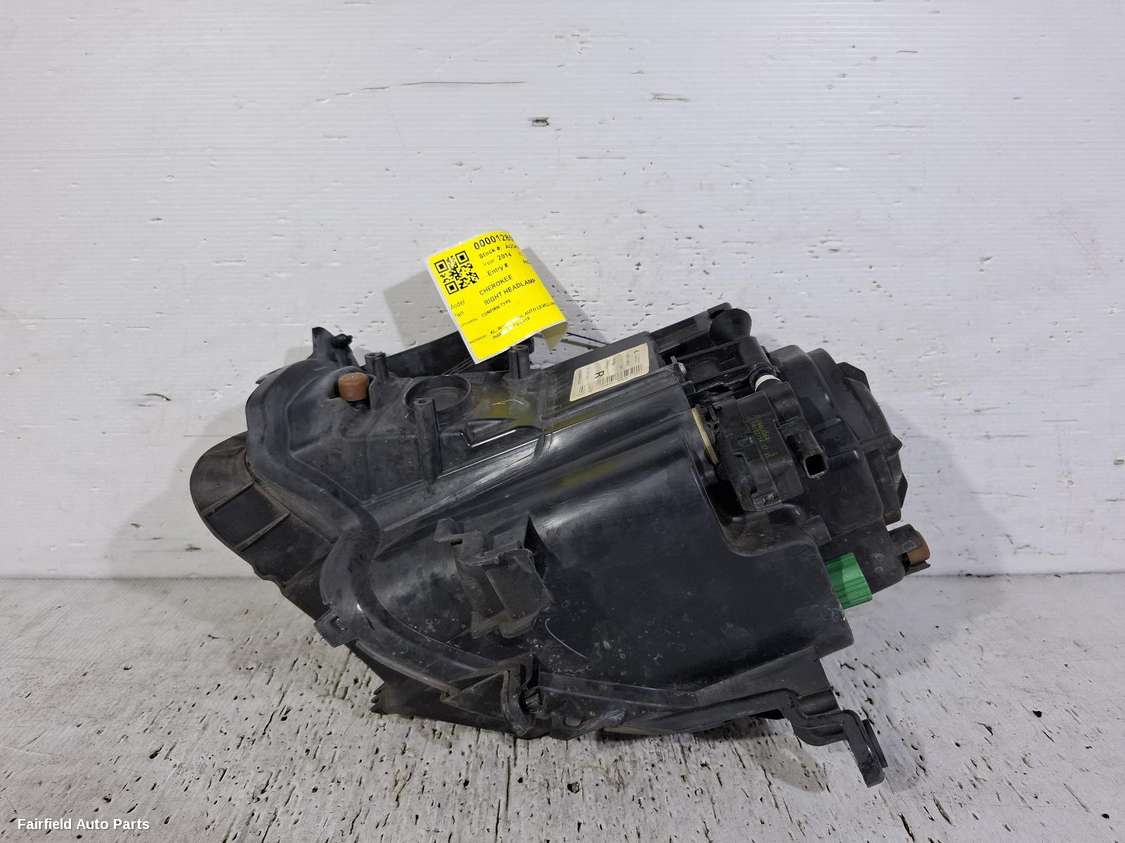 2014-2018 Jeep Cherokee Right Headlamp