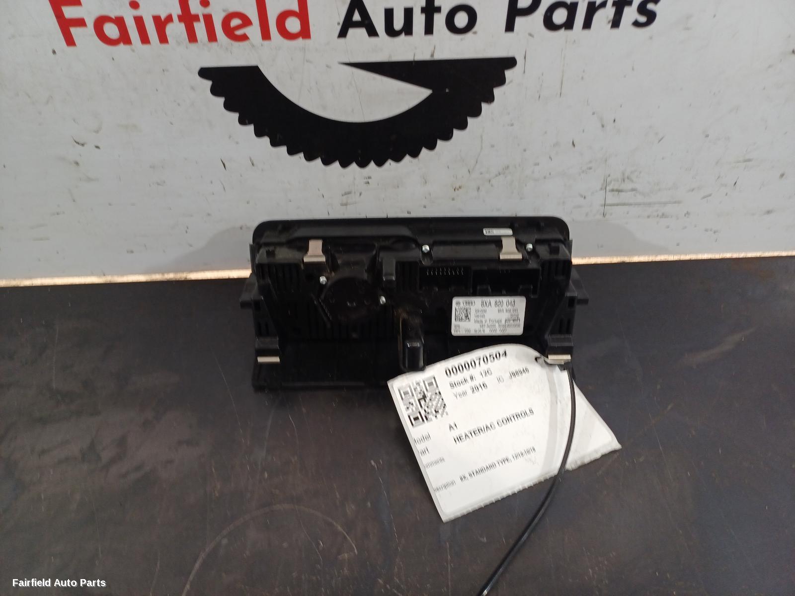 2010-2018 Audi A1 Heater Ac Controls