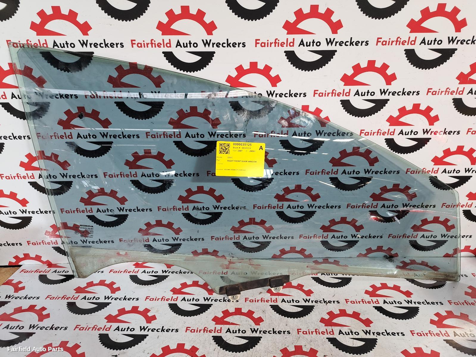 2006-2011 Honda Civic Right Front Door Window