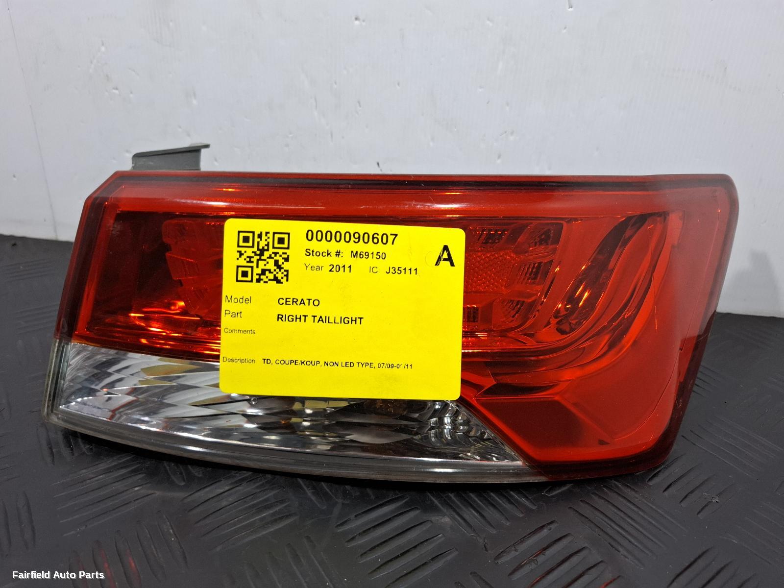 2009-2011 Kia Cerato Right Taillight