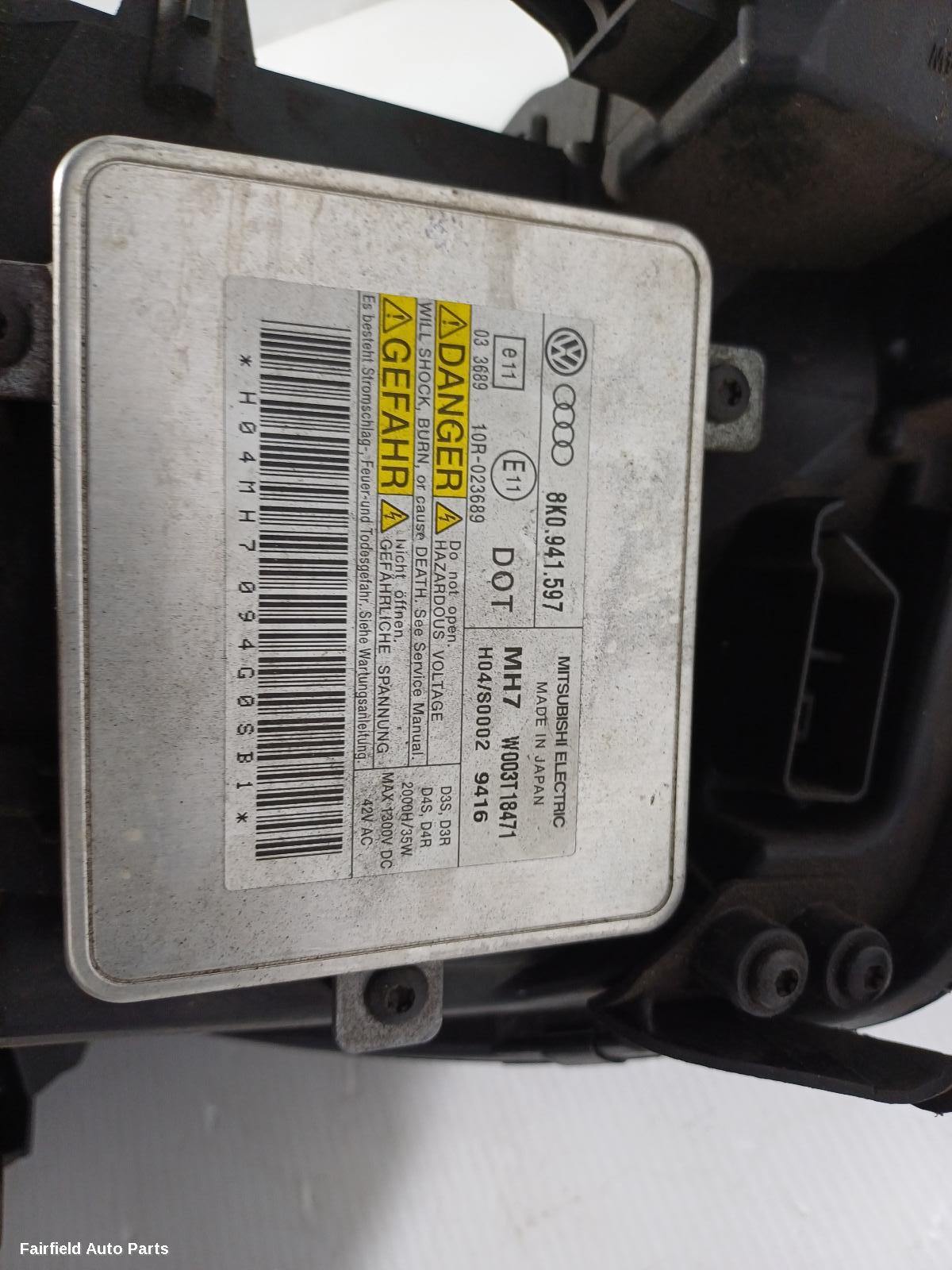 2008-2012 Audi A4 Right Headlamp