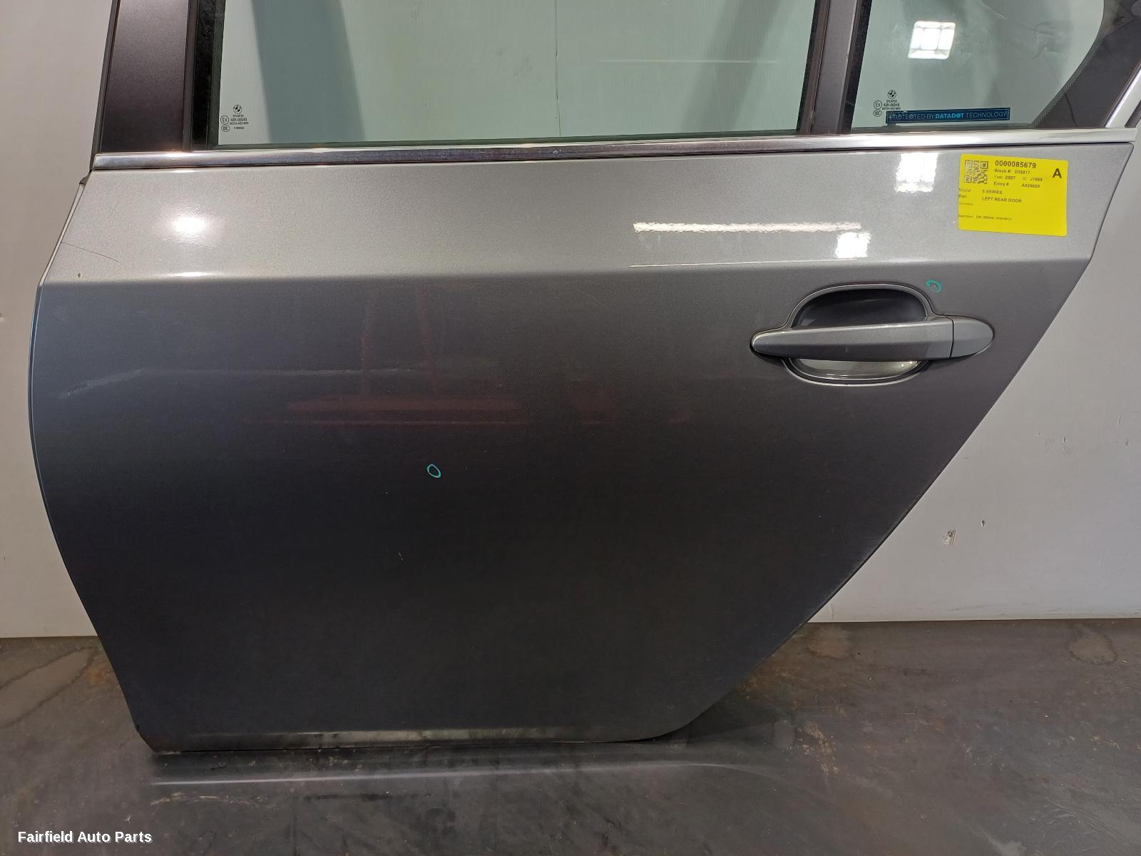 2003-2010 Bmw 5 Series Left Rear Door Sliding