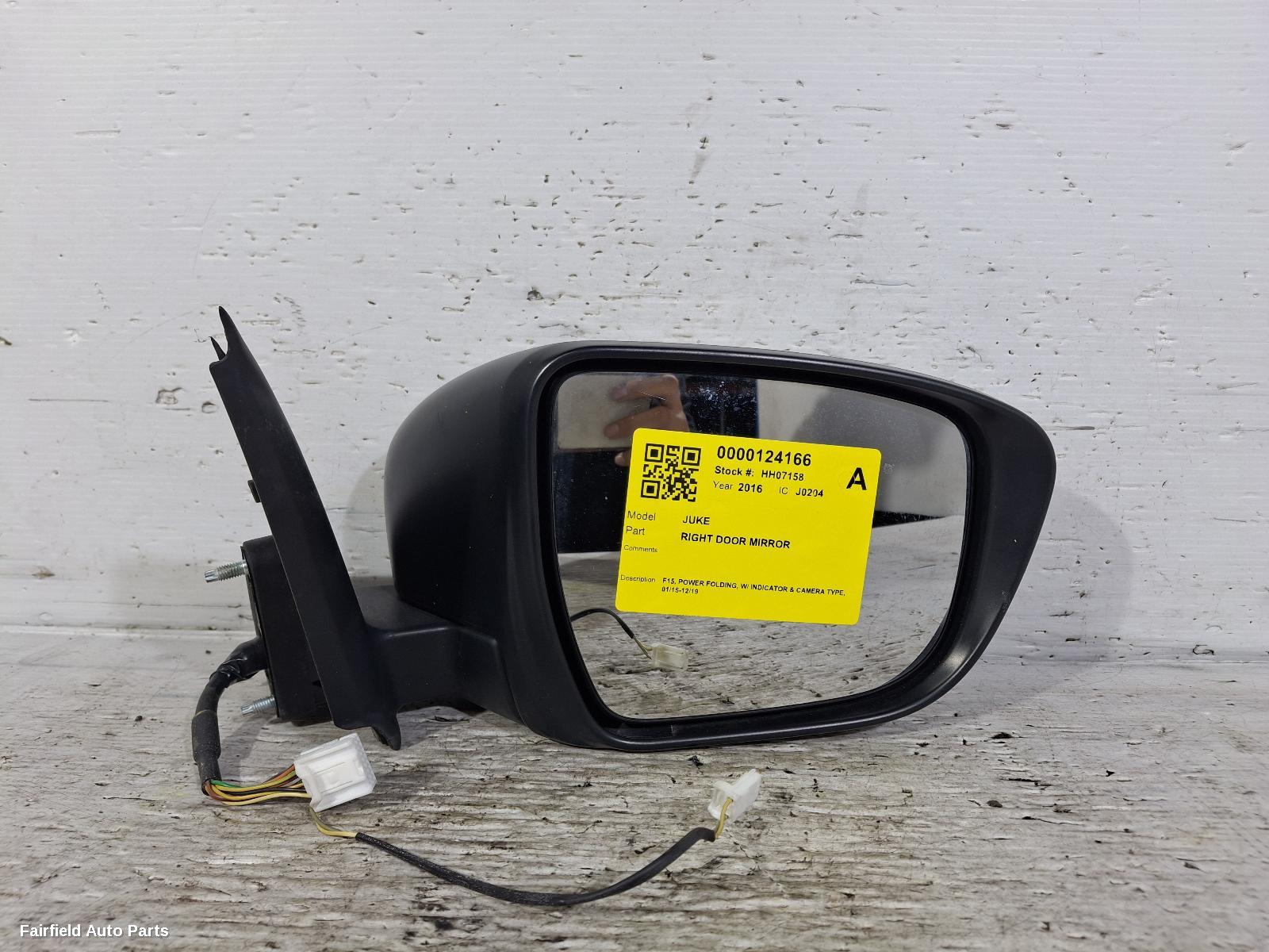 2015-2019 Nissan Juke Right Door Mirror