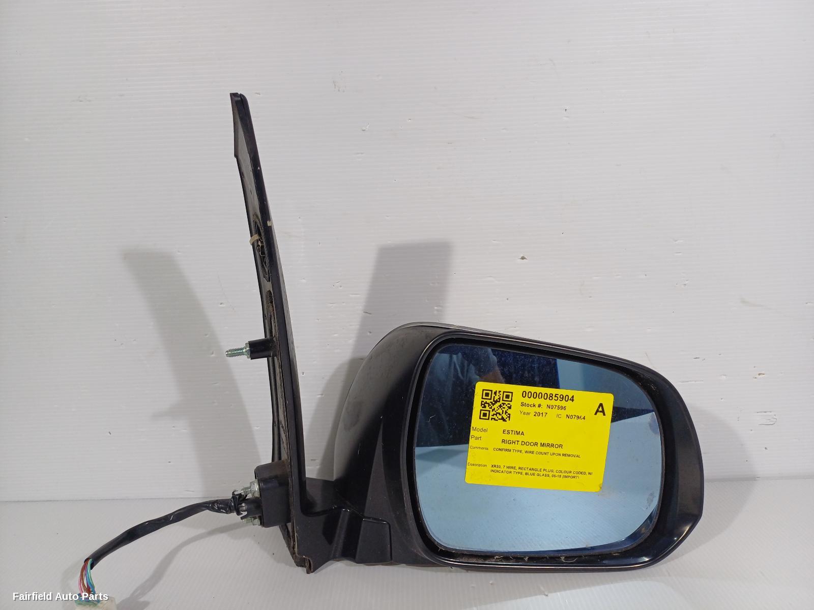 2006-2019 Toyota Estima Right Door Mirror