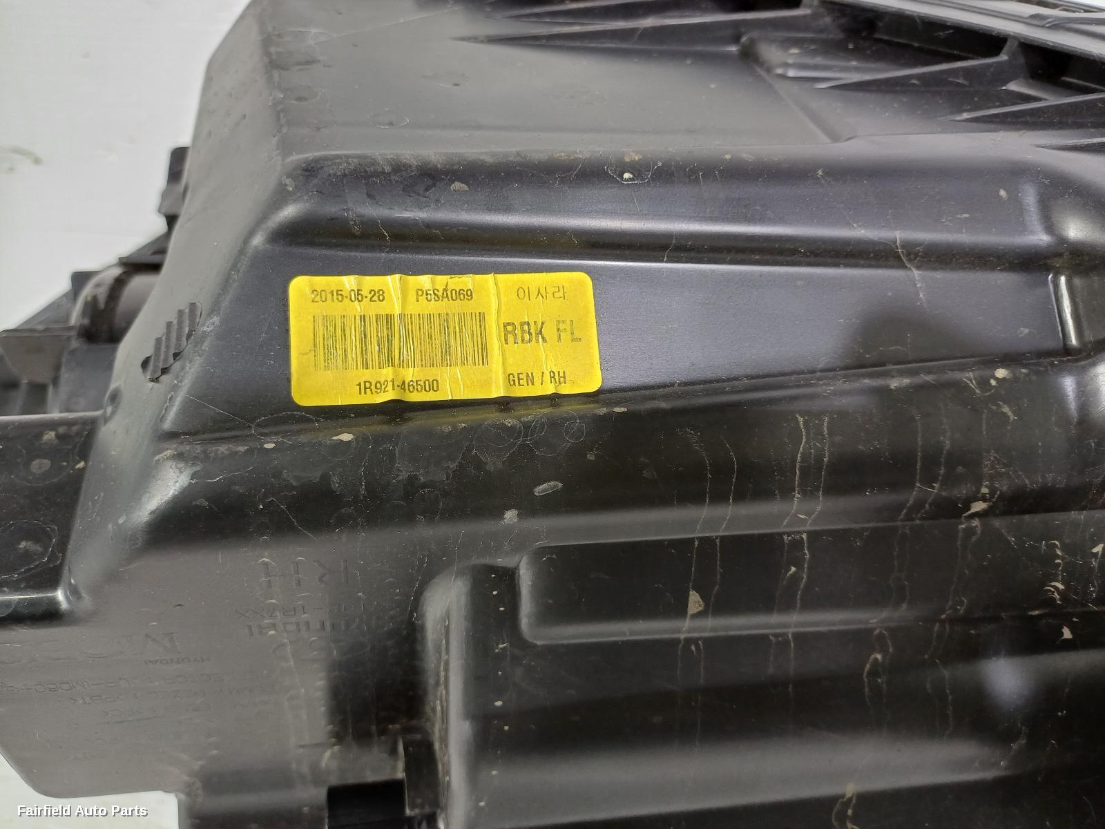 2014-2019 Hyundai Accent Right Headlamp