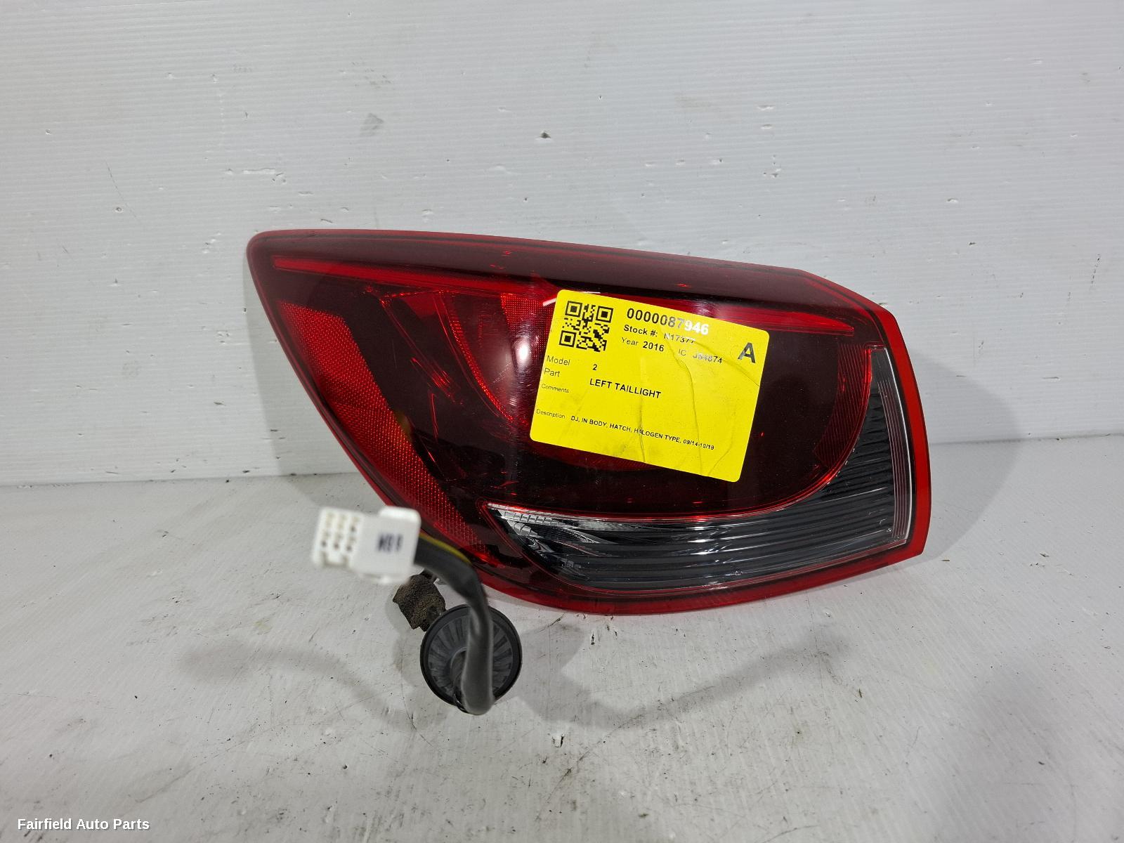 2014-2019 Mazda 2 Left Taillight