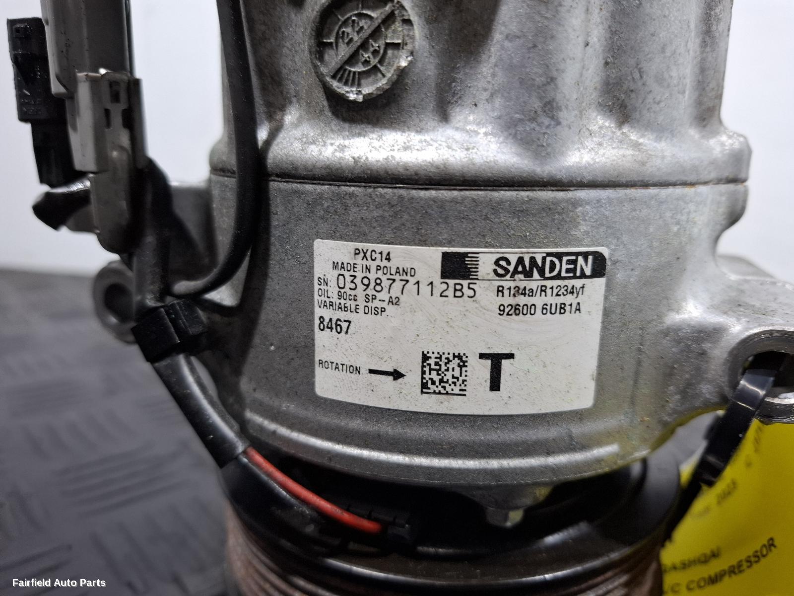 2022-2025 Nissan Qashqai A C Compressor
