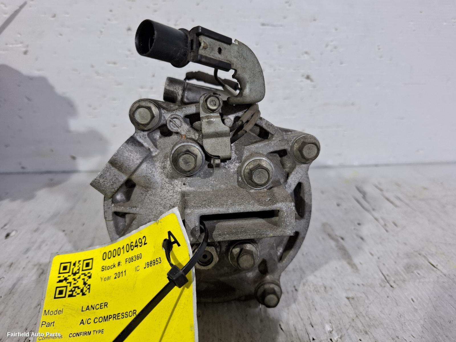 2007-2015 Mitsubishi Lancer A C Compressor