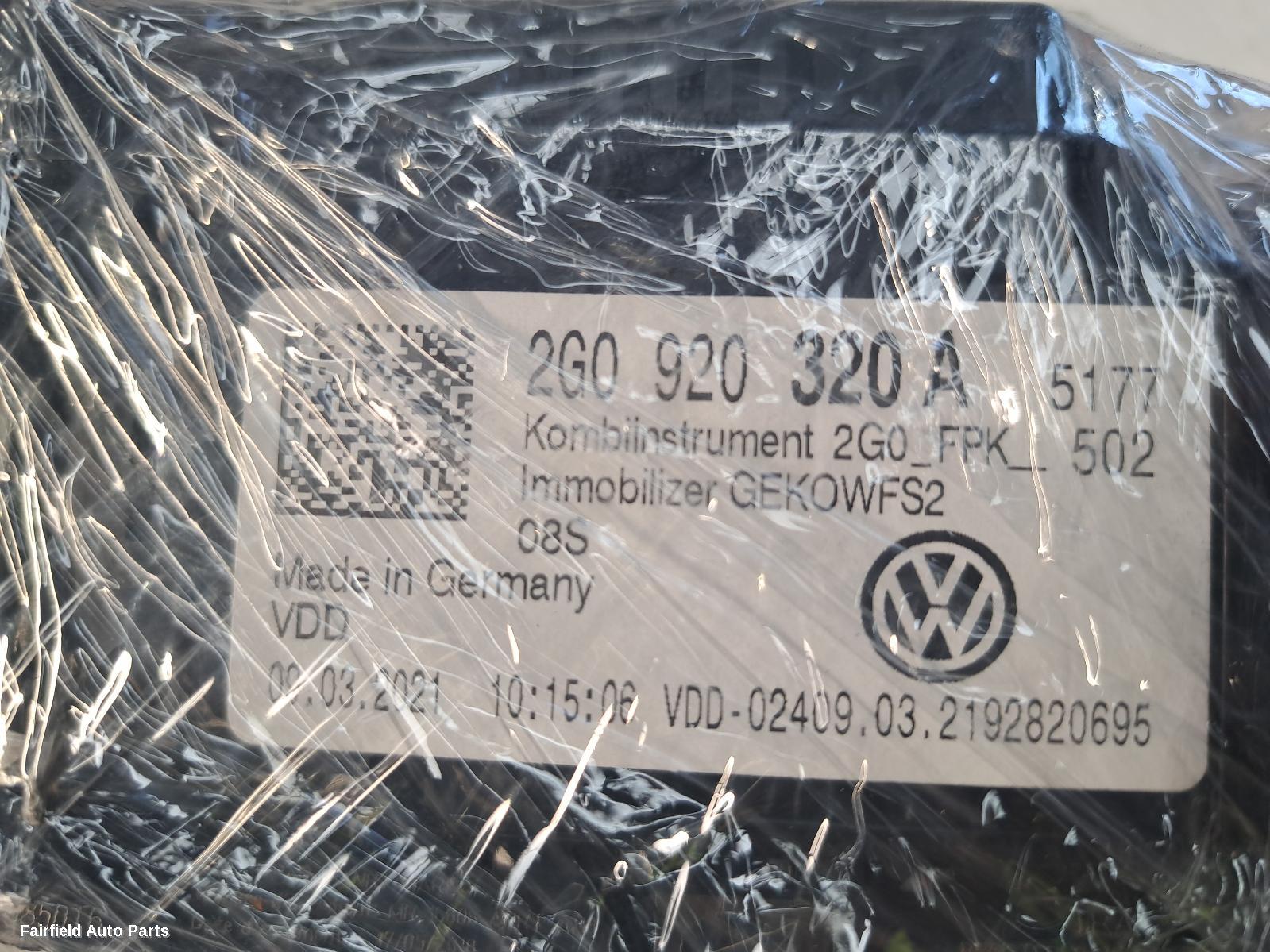 2020-2026 Volkswagen T-cross Instrument Cluster
