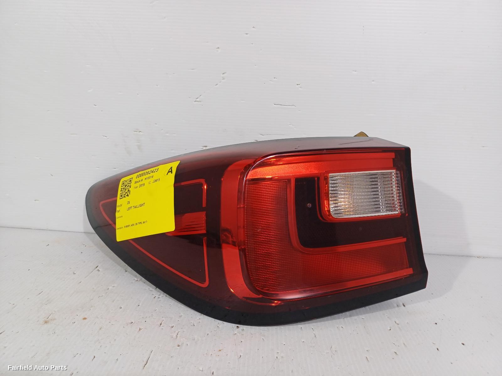 2017-2024 Mg Zs Left Taillight