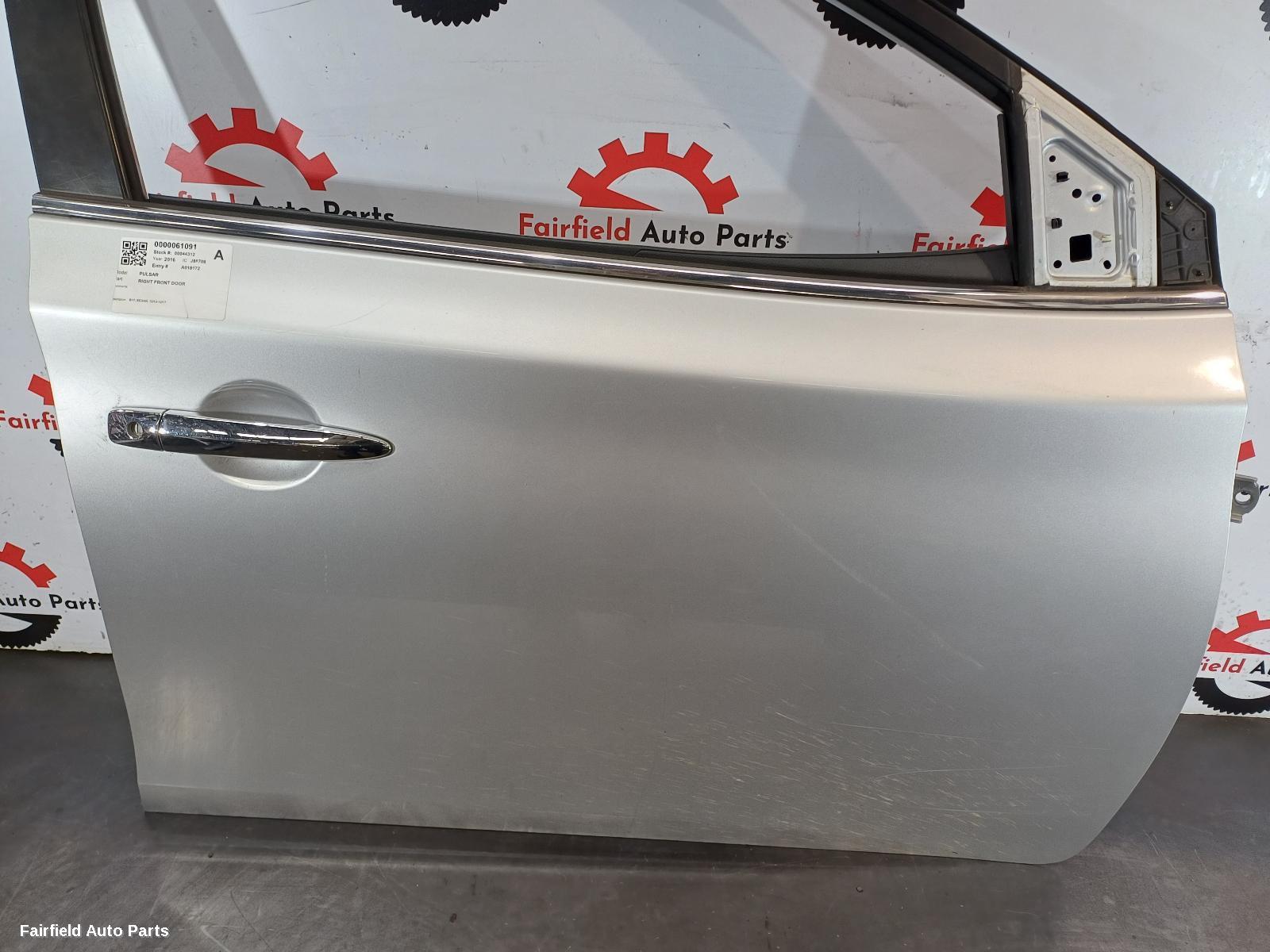 2012-2017 Nissan Pulsar Right Front Door