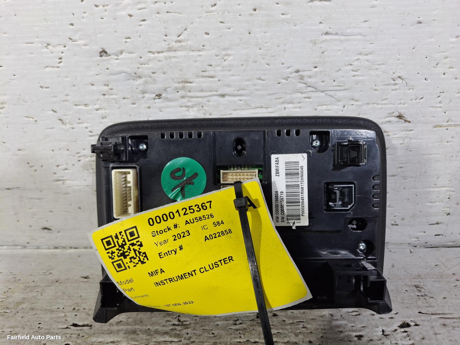 2022-2026 Ldv Mifa Instrument Cluster